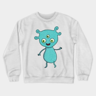 cute cartoon alien Crewneck Sweatshirt